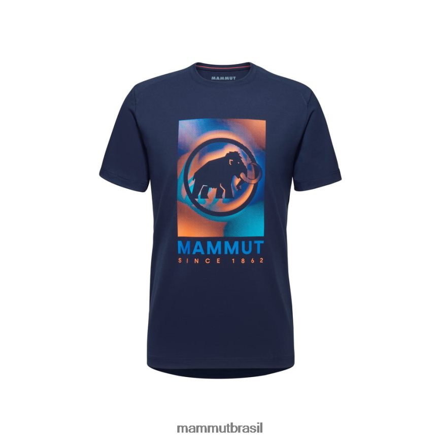 camiseta trovat homens TZF08F877 Mammut roupas marinho