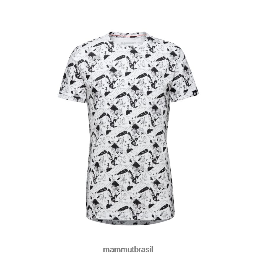 cena de escalada de camiseta massone homens TZF08F258 Mammut roupas Branco preto