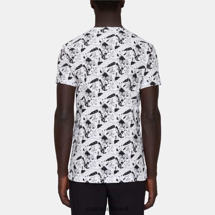 cena de escalada de camiseta massone homens TZF08F258 Mammut roupas Branco preto