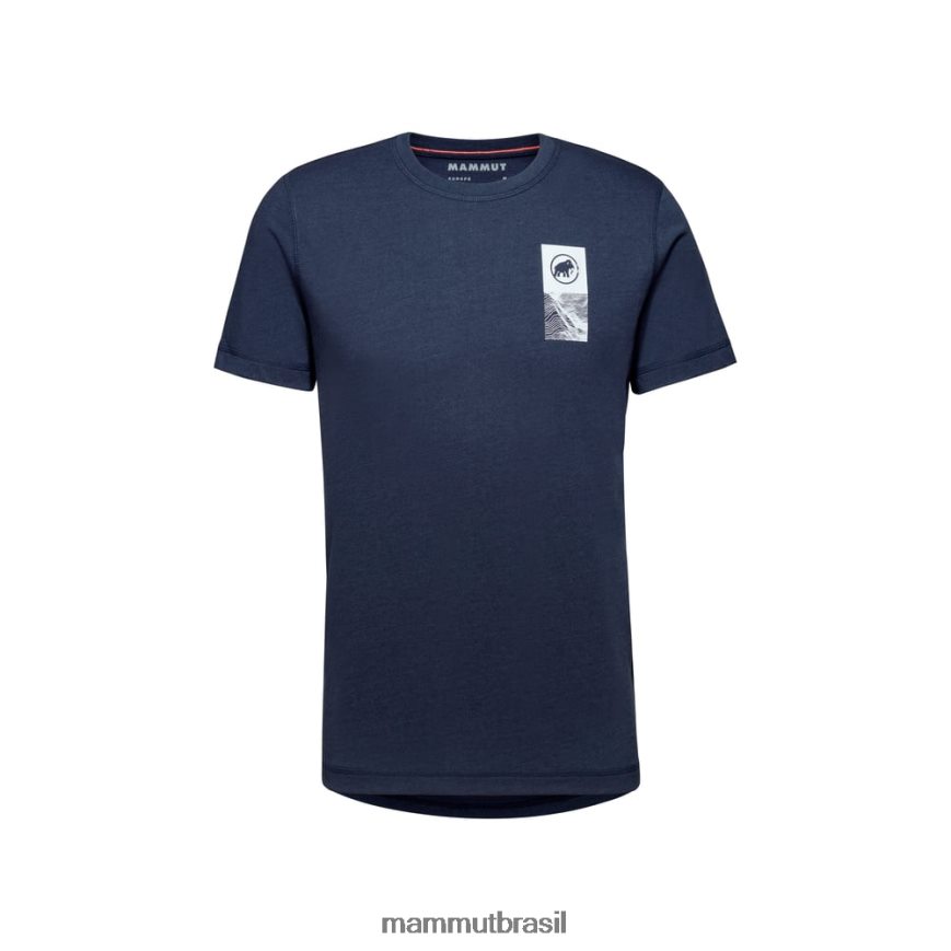 emblema de camiseta principal homens TZF08F812 Mammut roupas marinho