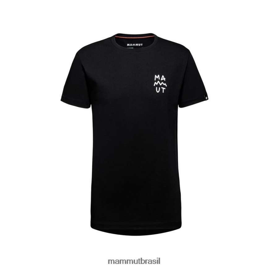 letras de camiseta massone homens TZF08F110 Mammut roupas preto