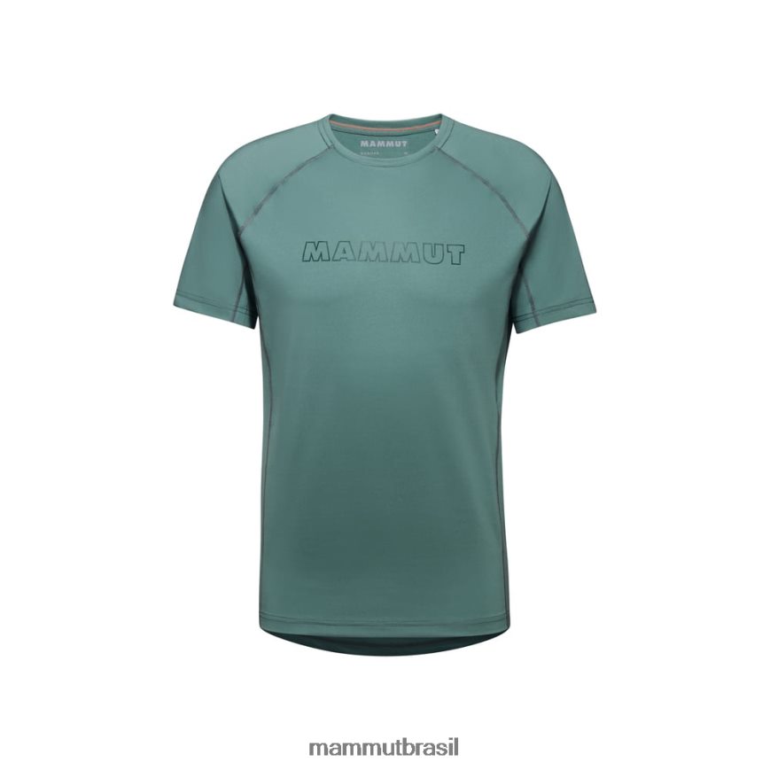 logotipo da camiseta selun fl homens TZF08F150 Mammut roupas jade escuro