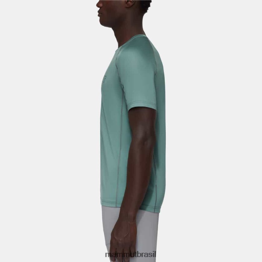 logotipo da camiseta selun fl homens TZF08F150 Mammut roupas jade escuro