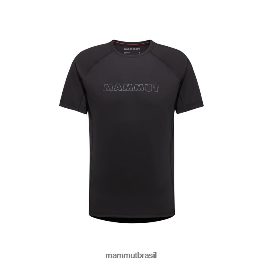 logotipo da camiseta selun fl homens TZF08F888 Mammut roupas preto