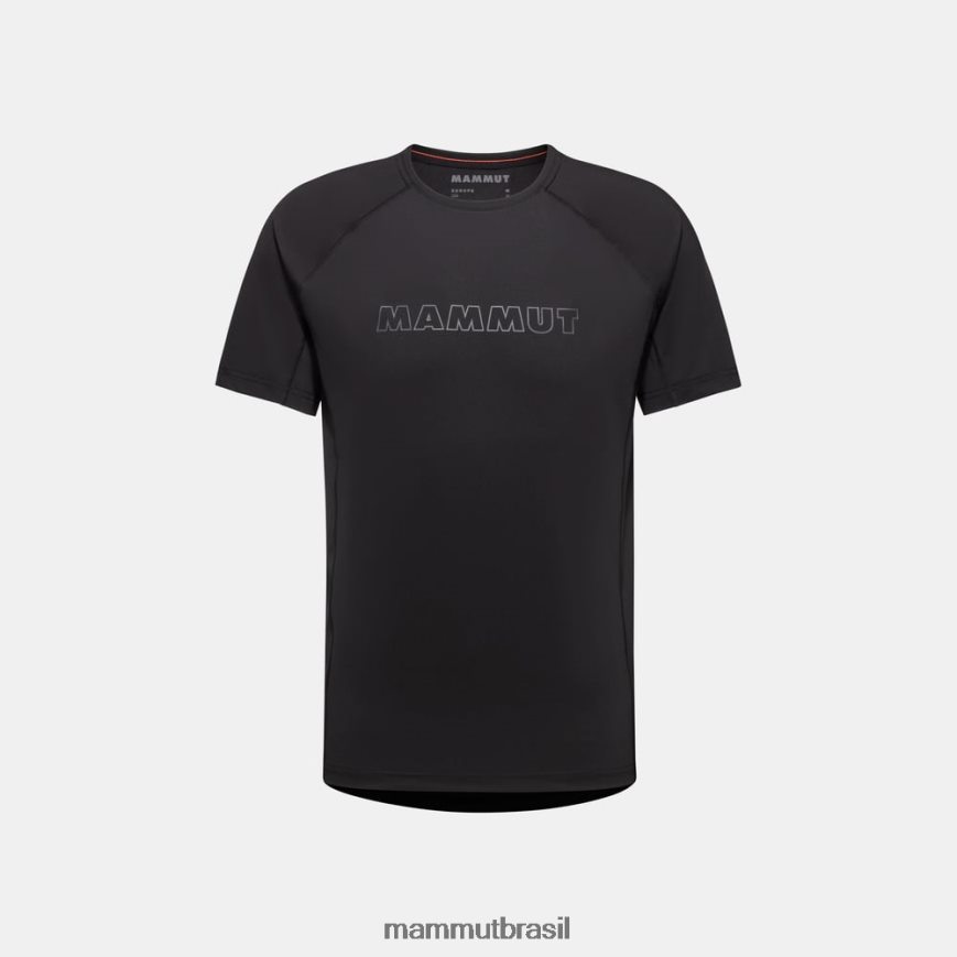 logotipo da camiseta selun fl homens TZF08F888 Mammut roupas preto