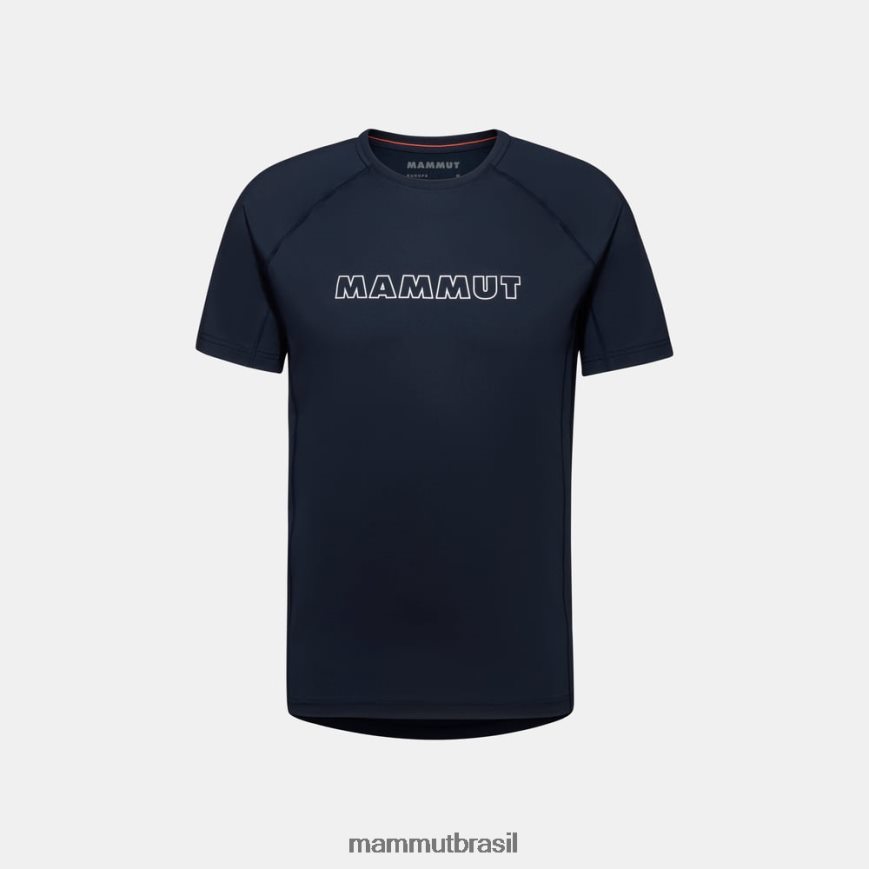 logotipo da camiseta selun fl homens TZF08F890 Mammut roupas marinho