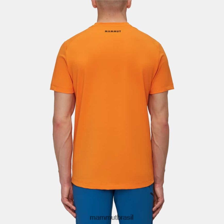 logotipo da camiseta trovat homens TZF08F882 Mammut roupas tangerina escura