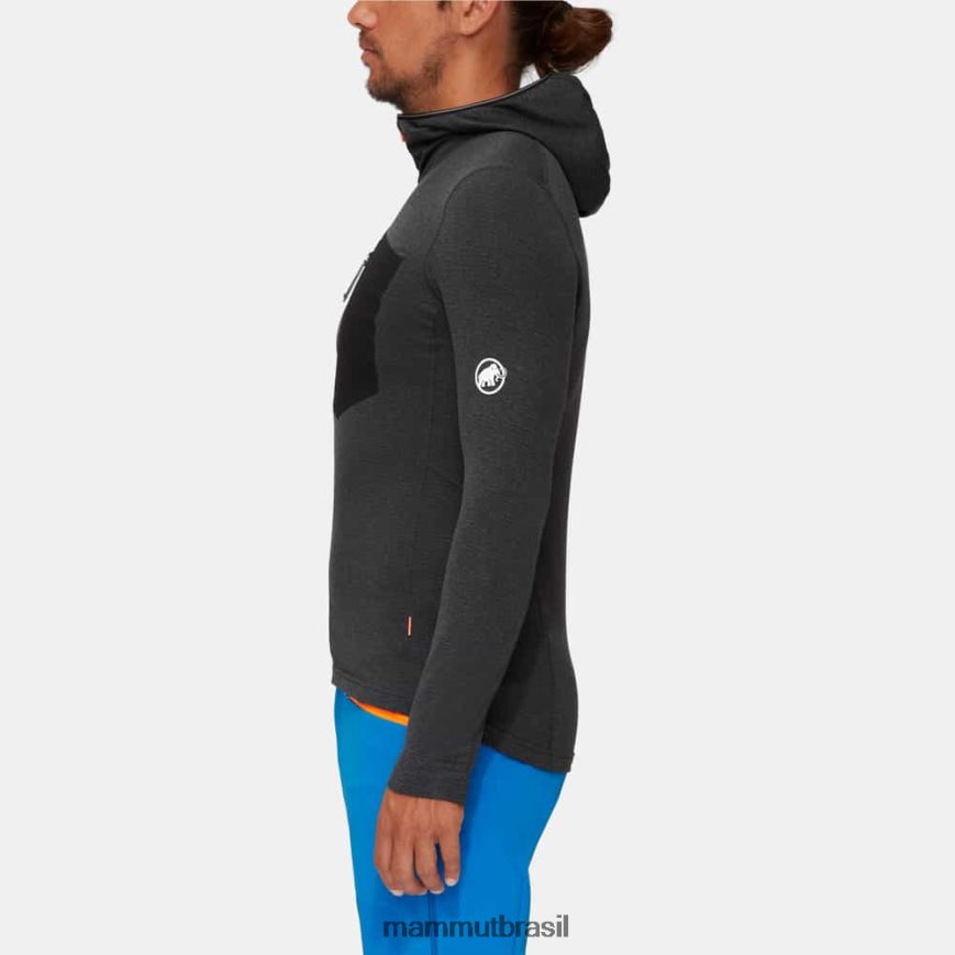 Jaqueta com capuz aenergy light ml homens TZF08F1 Mammut roupas fantasma negro