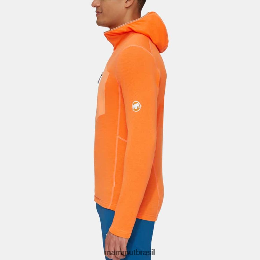 Jaqueta com capuz aenergy light ml homens TZF08F627 Mammut roupas tangerina