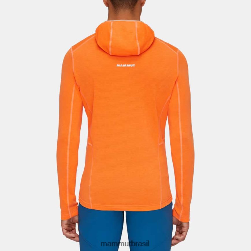 Jaqueta com capuz aenergy light ml homens TZF08F627 Mammut roupas tangerina