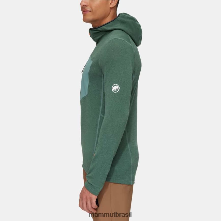 Jaqueta com capuz aenergy light ml homens TZF08F628 Mammut roupas jade escuro