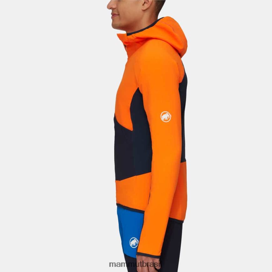 Jaqueta com capuz híbrido eiger speed ml homens TZF08F92 Mammut roupas arumita-noite