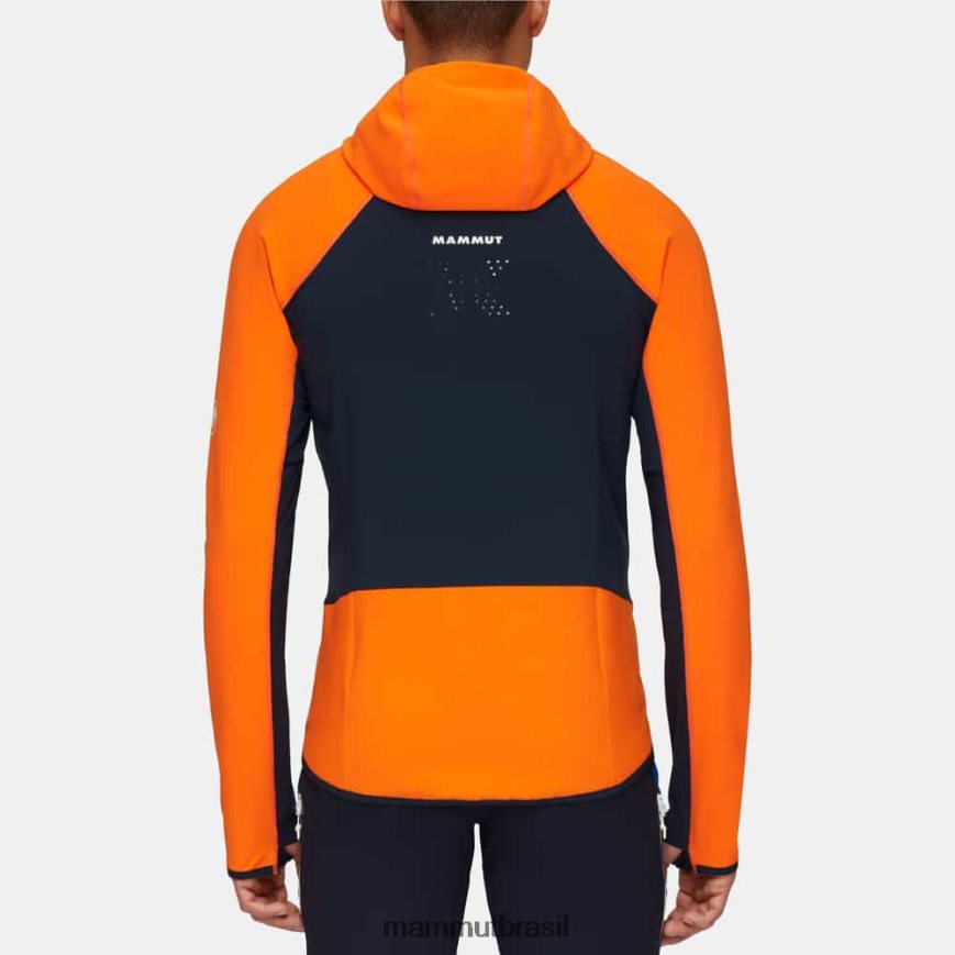 Jaqueta com capuz híbrido eiger speed ml homens TZF08F92 Mammut roupas arumita-noite