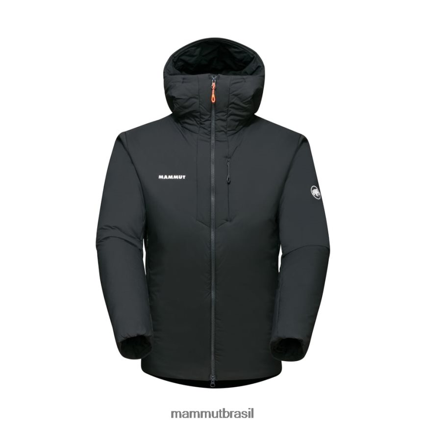 Rime em jaqueta com capuz flexível homens TZF08F754 Mammut roupas fantasma negro