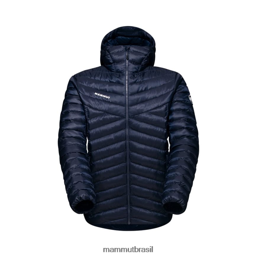 albula em jaqueta com capuz homens TZF08F732 Mammut roupas marinho