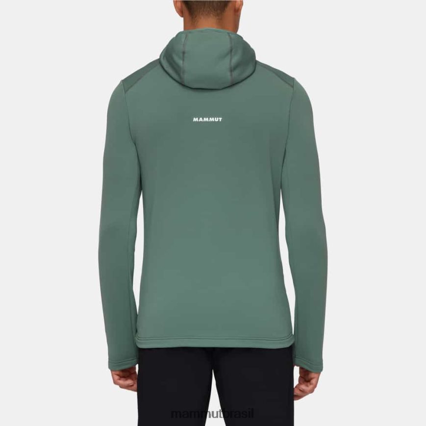 jaqueta com capuz aconcagua light ml homens TZF08F993 Mammut roupas jade escuro