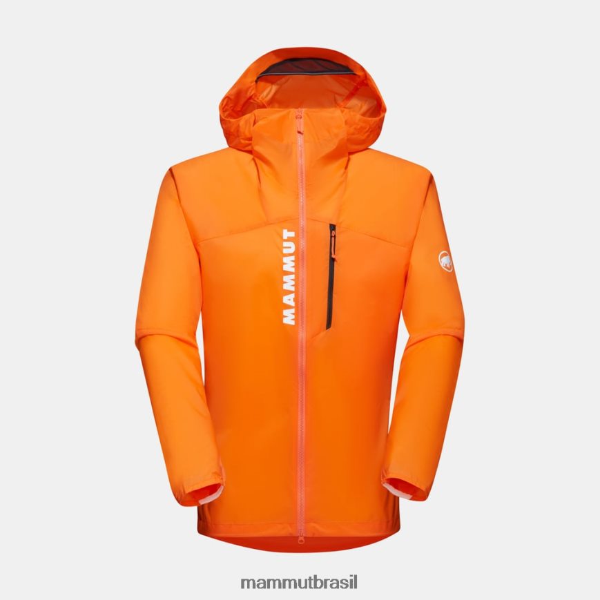 jaqueta com capuz aenergy wb homens TZF08F633 Mammut roupas tangerina escura