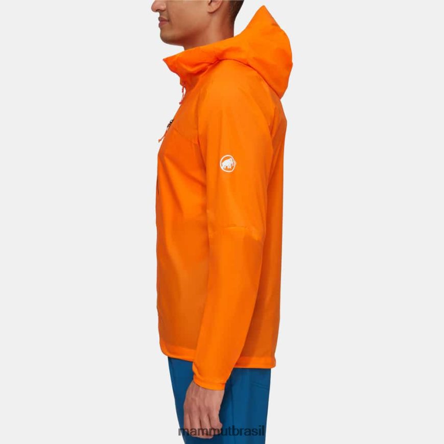 jaqueta com capuz aenergy wb homens TZF08F633 Mammut roupas tangerina escura