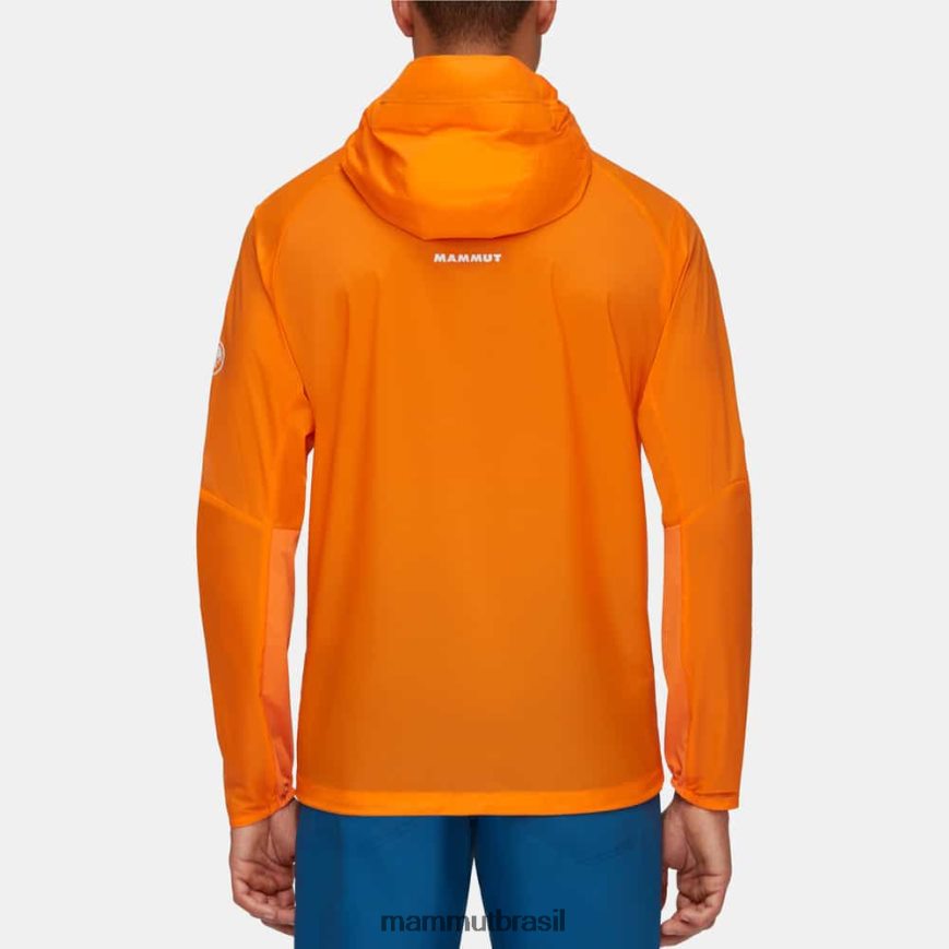 jaqueta com capuz aenergy wb homens TZF08F633 Mammut roupas tangerina escura