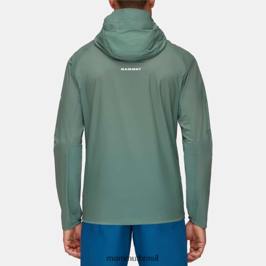 jaqueta com capuz aenergy wb homens TZF08F634 Mammut roupas jade escuro