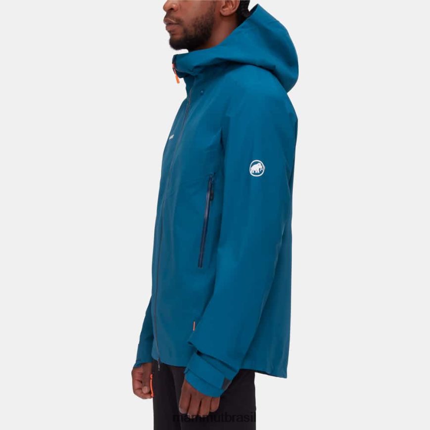 jaqueta com capuz crater iv hs homens TZF08F661 Mammut roupas gelo profundo