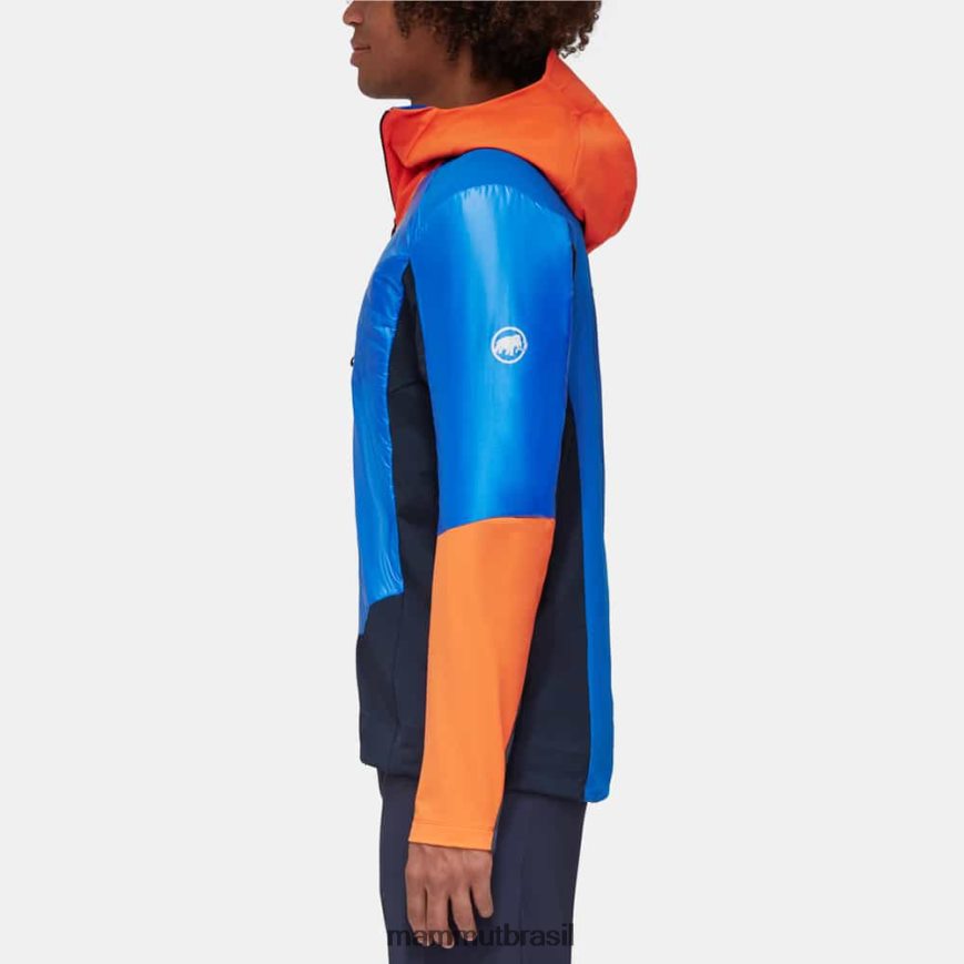 jaqueta com capuz eisfeld so hybrid homens TZF08F28 Mammut roupas noite-azul