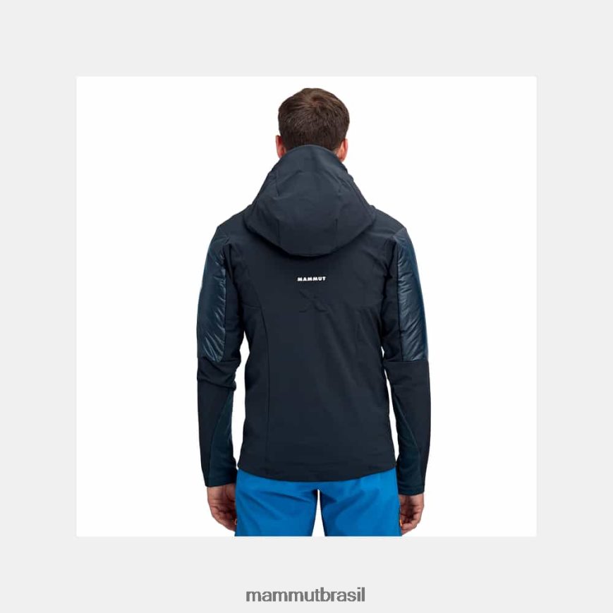 jaqueta com capuz eisfeld so hybrid homens TZF08F684 Mammut roupas noite