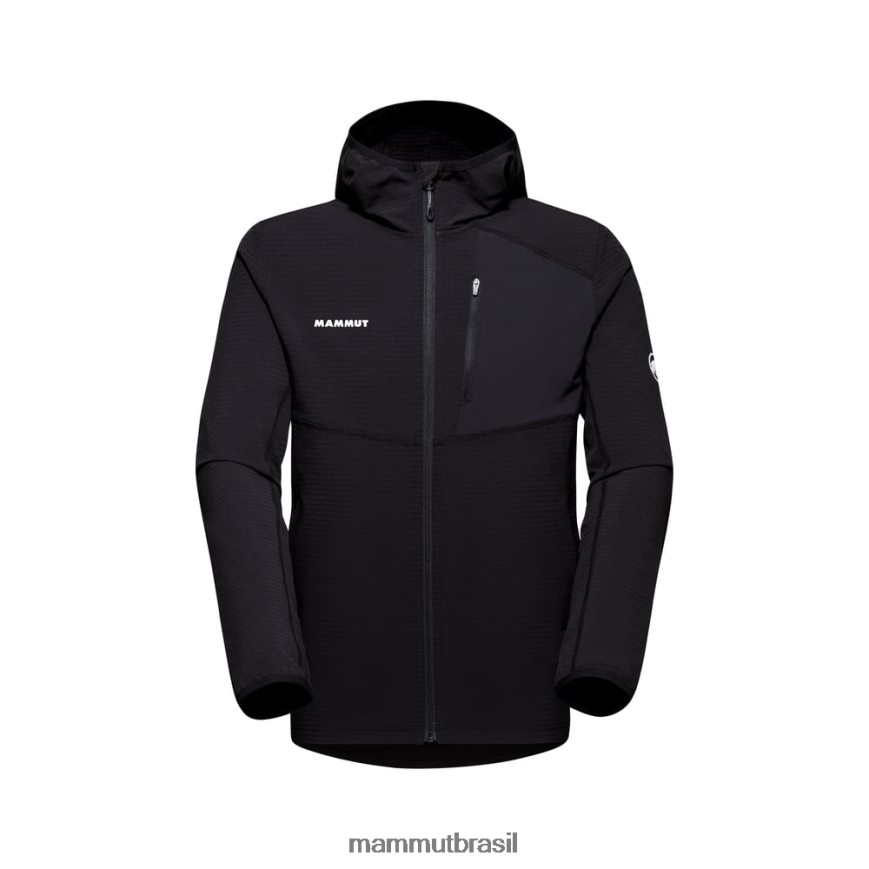 jaqueta com capuz madris light ml homens TZF08F645 Mammut roupas preto