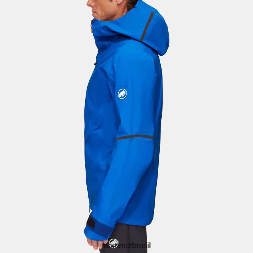 jaqueta com capuz nordwand advanced hs homens TZF08F703 Mammut roupas azurit