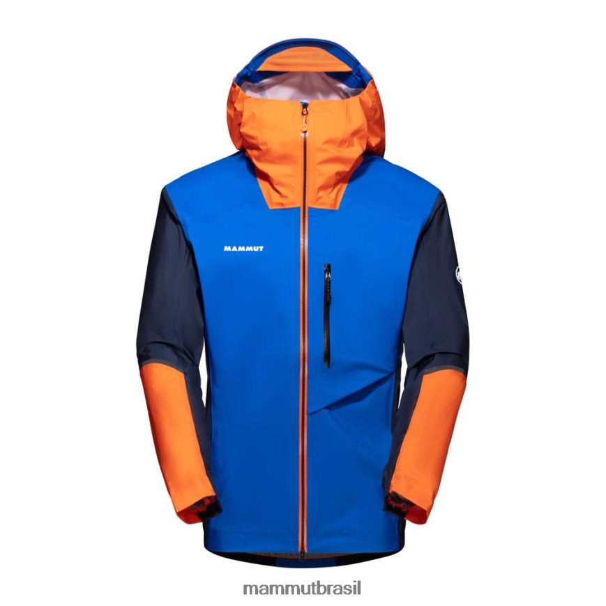 jaqueta com capuz nordwand light hs homens TZF08F683 Mammut roupas noite-azul
