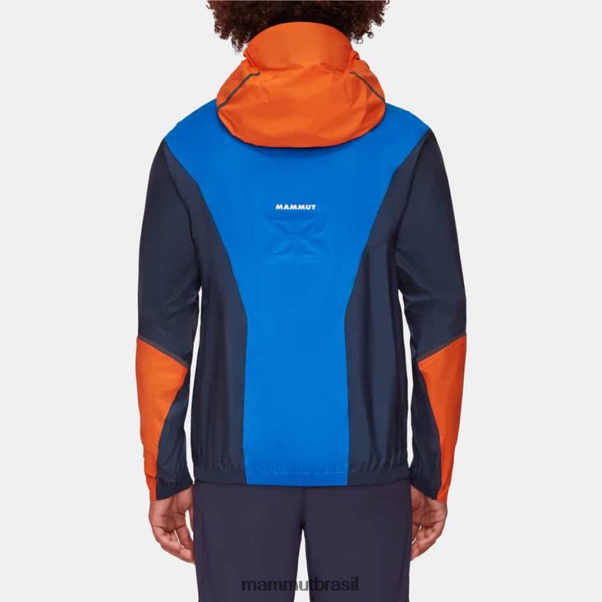 jaqueta com capuz nordwand light hs homens TZF08F683 Mammut roupas noite-azul