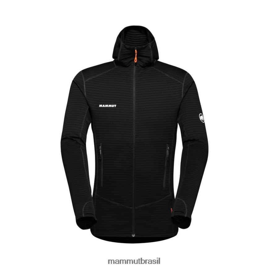 jaqueta com capuz taiss light ml homens TZF08F636 Mammut roupas preto