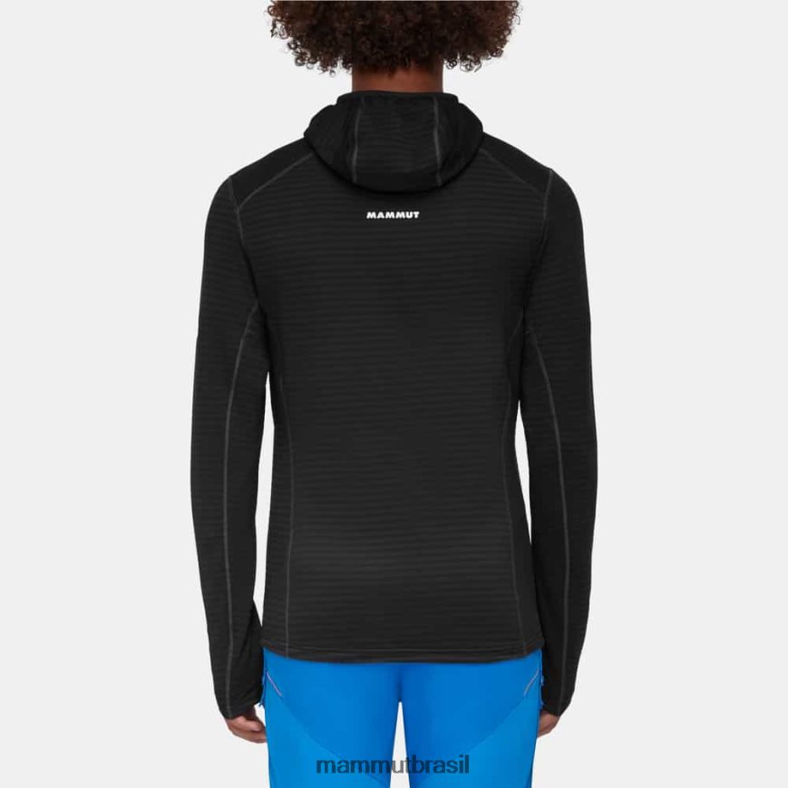 jaqueta com capuz taiss light ml homens TZF08F636 Mammut roupas preto