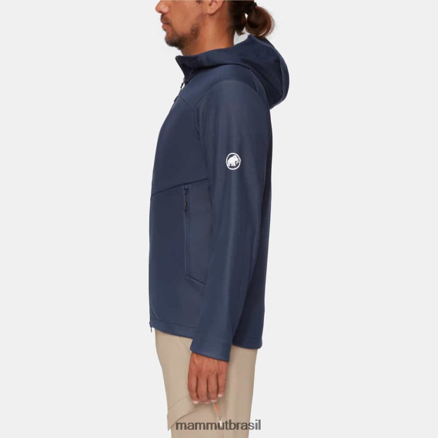 jaqueta com capuz ultimate vii so homens TZF08F66 Mammut roupas marinho
