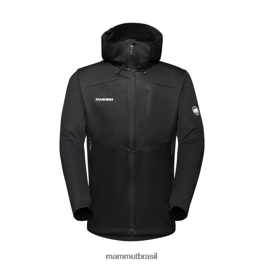 jaqueta com capuz ultimate vii so homens TZF08F740 Mammut roupas preto