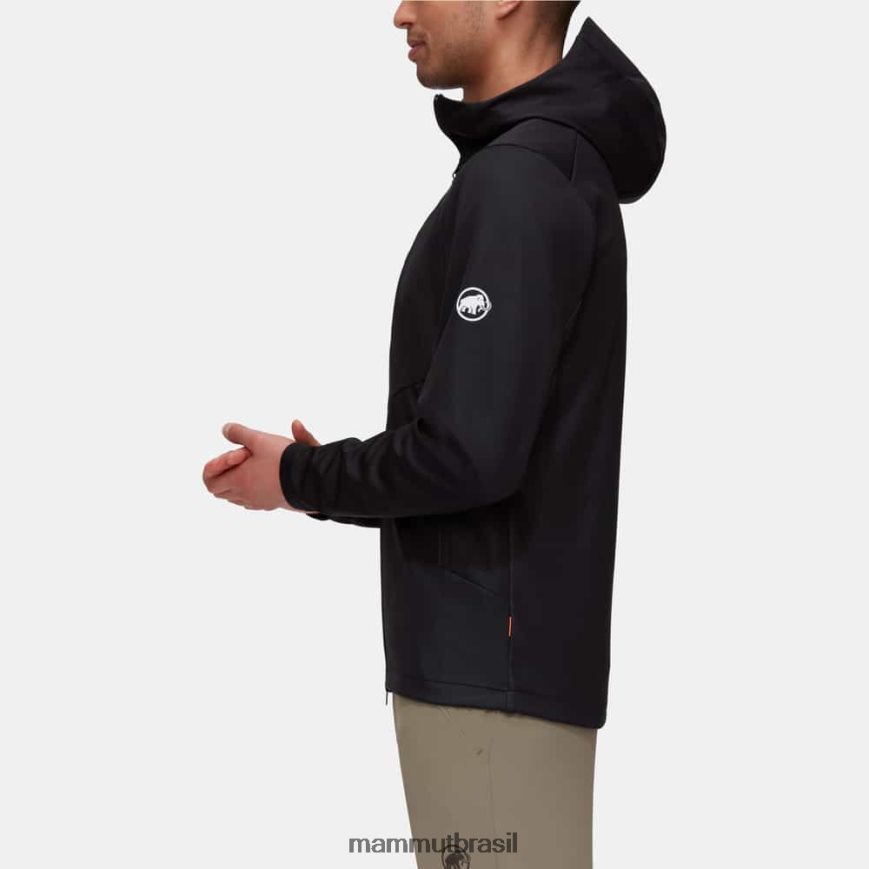 jaqueta com capuz ultimate vii so homens TZF08F740 Mammut roupas preto
