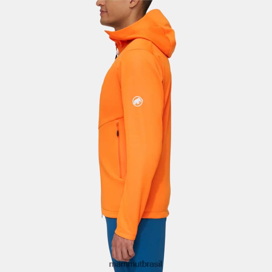 jaqueta com capuz ultimate vii so homens TZF08F742 Mammut roupas tangerina escura
