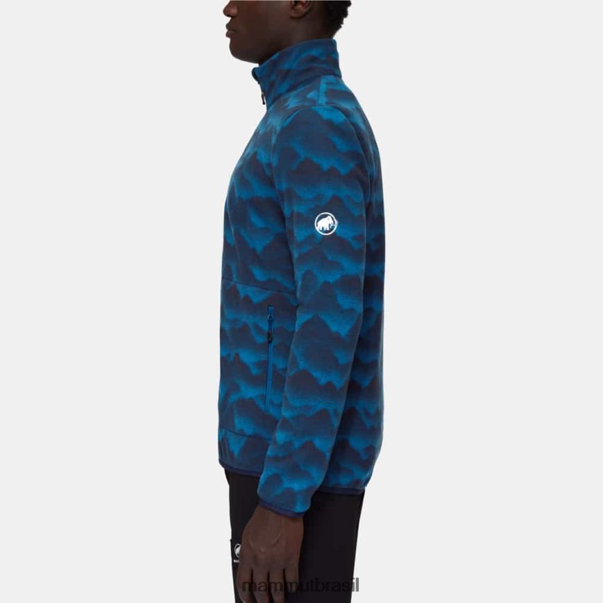 jaqueta innominata light ml mountain homens TZF08F1004 Mammut roupas gelo marinho profundo