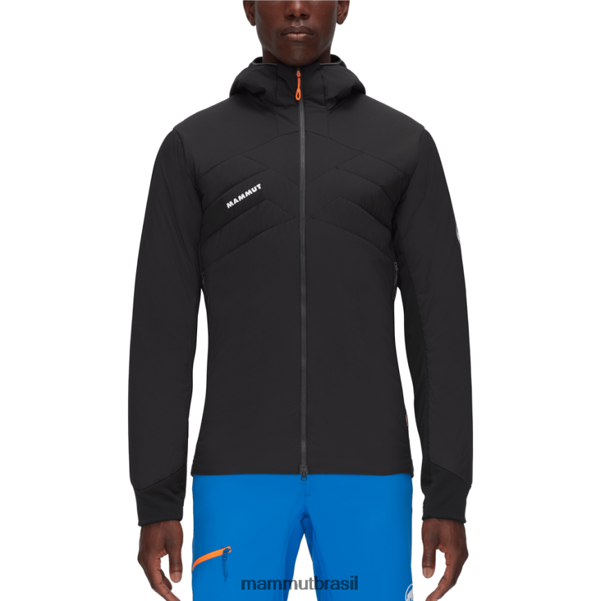 luz do gelo em jaqueta com capuz flexível homens TZF08F757 Mammut roupas fantasma negro