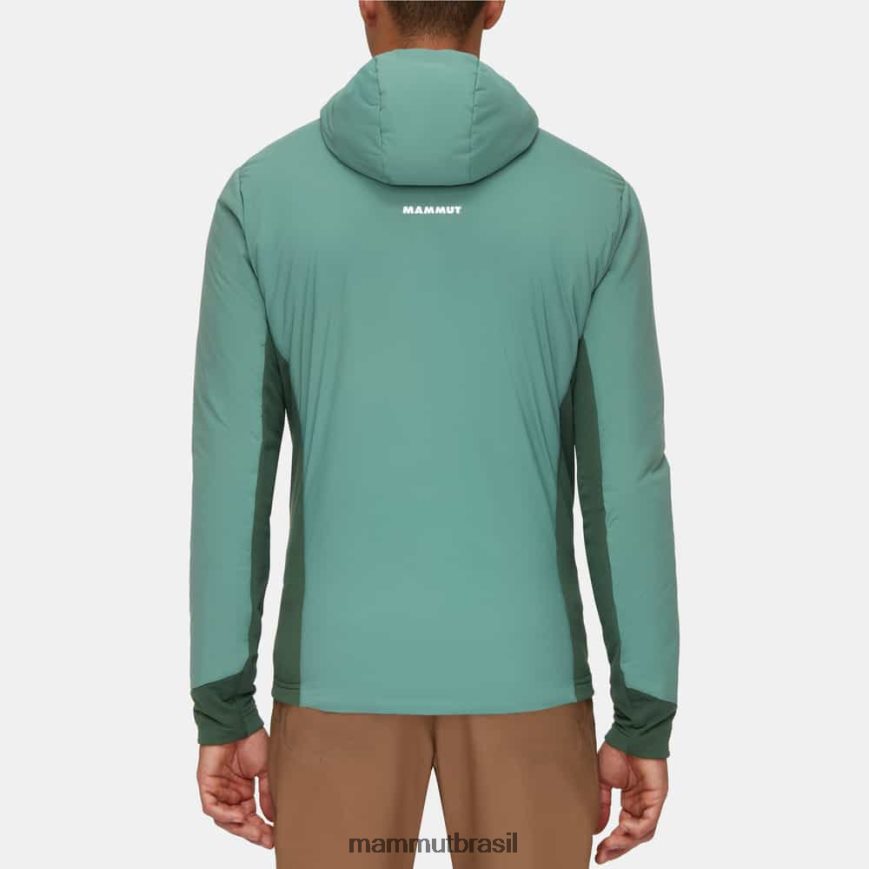 luz do gelo em jaqueta com capuz flexível homens TZF08F76 Mammut roupas madeiras de jade escuras