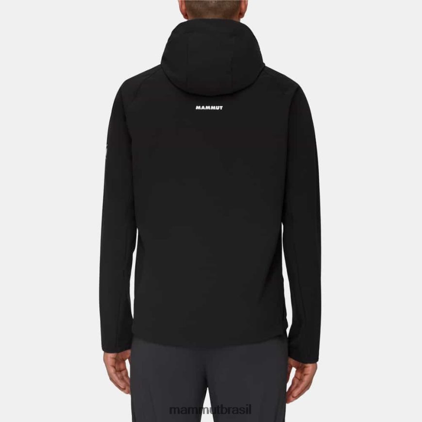 máximo conforto jaqueta com capuz homens TZF08F726 Mammut roupas preto
