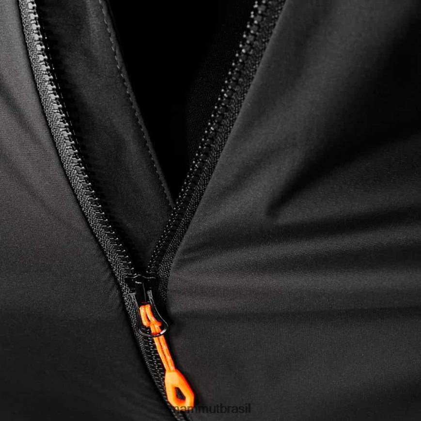 taiss em jaqueta com capuz híbrida homens TZF08F55 Mammut roupas preto