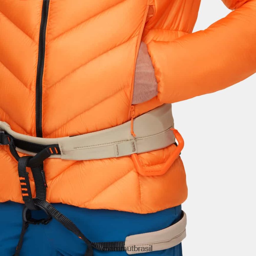 taiss em jaqueta com capuz homens TZF08F669 Mammut roupas tangerina escura