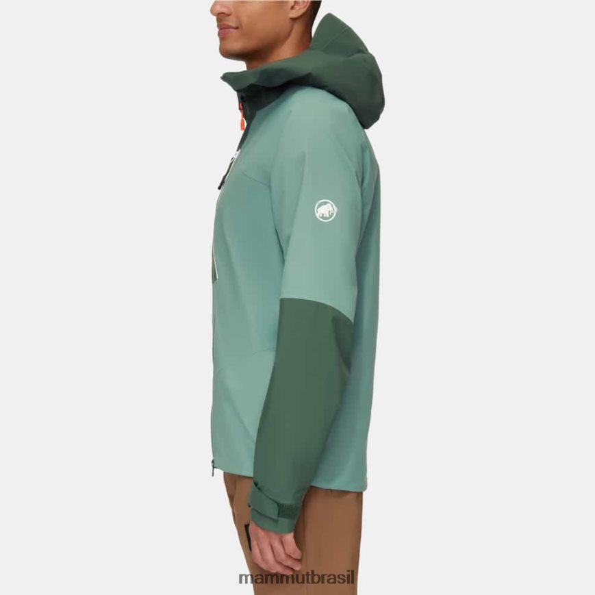 taiss hs jaqueta com capuz homens TZF08F693 Mammut roupas madeiras de jade escuras