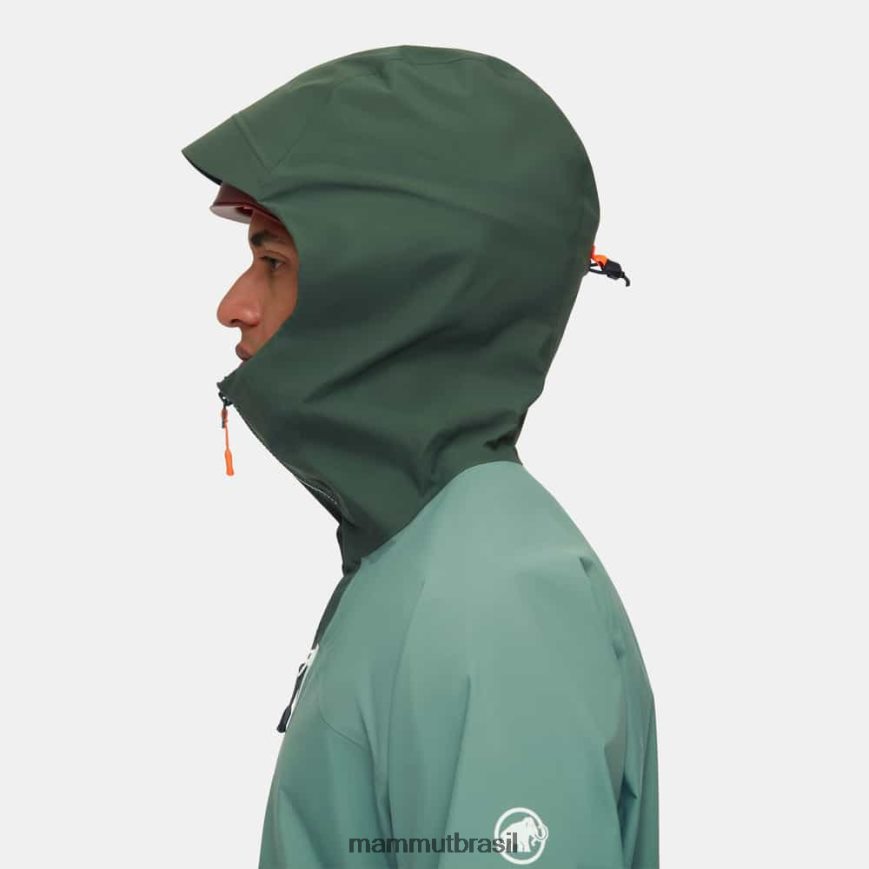 taiss hs jaqueta com capuz homens TZF08F693 Mammut roupas madeiras de jade escuras