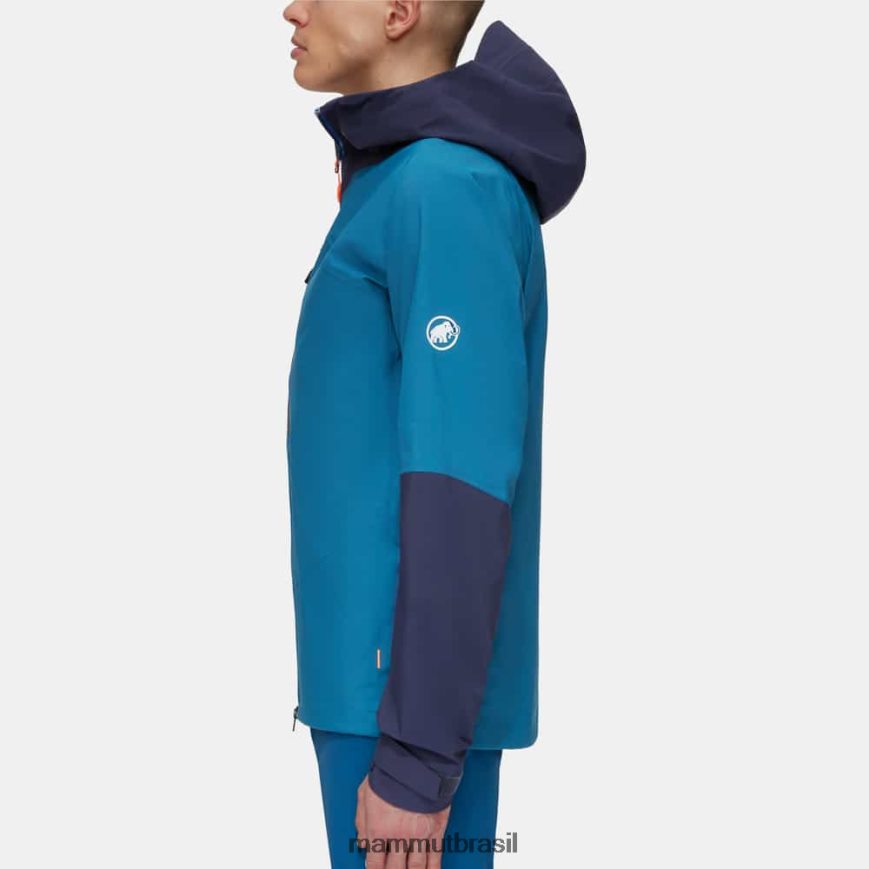 taiss hs jaqueta com capuz homens TZF08F694 Mammut roupas gelo marinho profundo