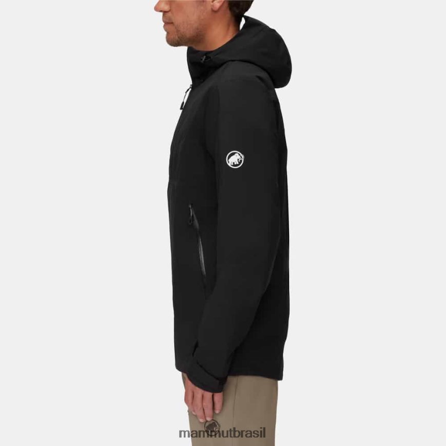 transmitir tour hs jaqueta com capuz homens TZF08F748 Mammut roupas preto