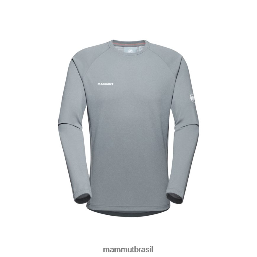 agilidade fl manga longa homens TZF08F1128 Mammut roupas granit melange