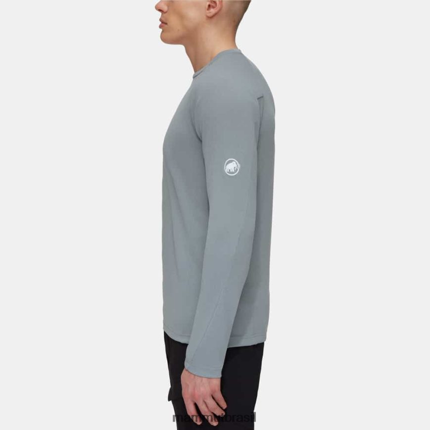 agilidade fl manga longa homens TZF08F1128 Mammut roupas granit melange