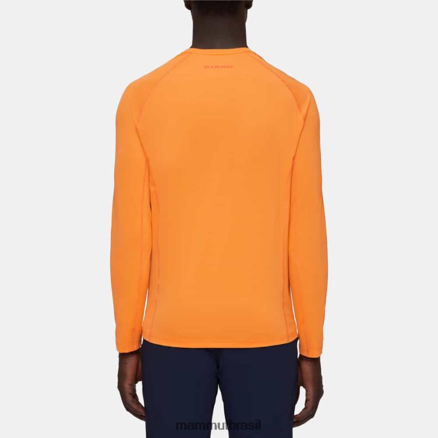 logotipo manga longa selun fl homens TZF08F872 Mammut roupas tangerina